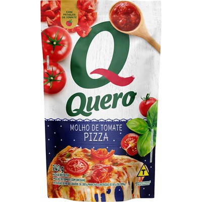 MOLHO DE TOMATE COM ORÉGANO PIZZA QUERO 240G