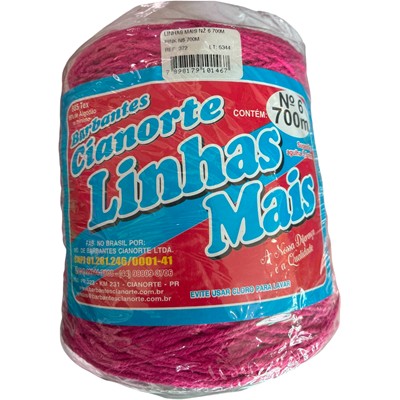 BARBANTE LINHA COR PINK LINHA MAIS CIANORTE 700M