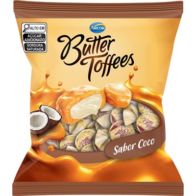 BALA CARAMELOS COCO BUTTER TOFFEES 90G