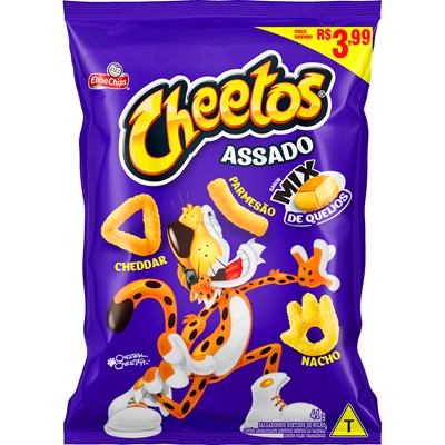 SALGADINHO MIX DE QUEIJOS CHEETOS ELMA CHIPS 41G