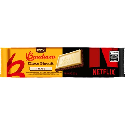 BISCOITO CHOCOLATE BRANCO NETFLIX BAUDUCCO 80G