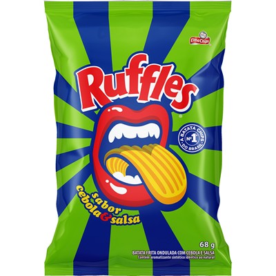 BATATA CEBOLA & SALSA RUFFLES ELMA CHIPS 68G
