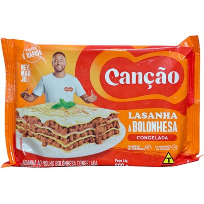 LASANHA AO MOLHO À BOLONHESA CONGELADA CANÇÃO 600G