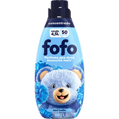 AMACIANTE DE ROUPA CONCENTRADO AZUL TUDÃO FOFO 1L