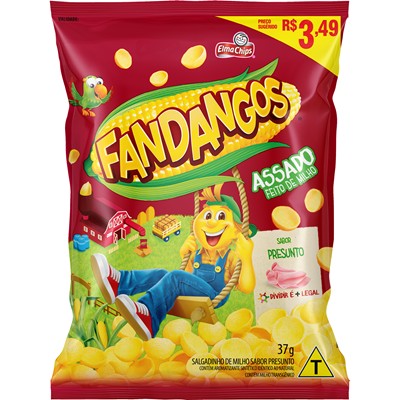 SALGADINHO PRESUNTO FANDANGOS ELMA CHIPS 37G