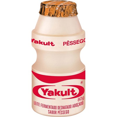 LEITE FERMENTADO SABOR PÊSSEGO YAKULT 80G