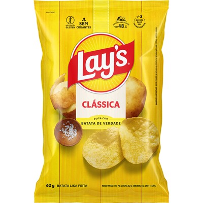BATATA FRITA LISA CLÁSSICA LAY'S 62G