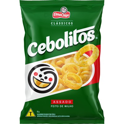SALGADINHO SABOR CEBOLITOS ELMA CHIPS 91G
