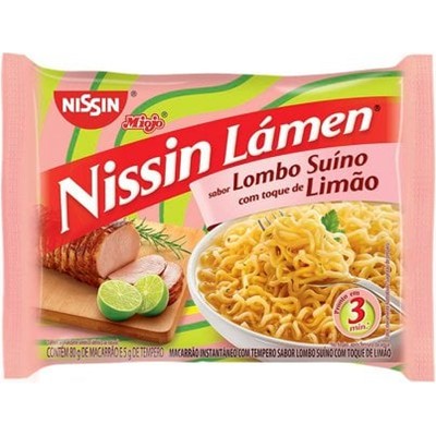 MACARRÃO SABOR LOMBO SUÍNO NISSIN LÁMEN 85G