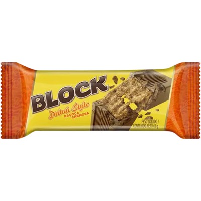 CHOCOLATE PAÇOCA CREMOSA BLOCK ARCOR 45G
