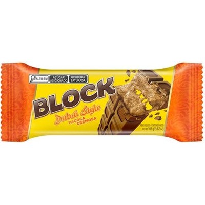 CHOCOLATE PAÇOCA CREMOSA BLOCK ARCOR 165G