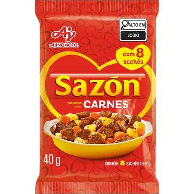 TEMPERO SABOR CARNE VERMELHA SAZÓN 40G