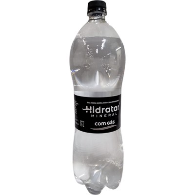 ÁGUA MINERAL NATURAL COM GÁS HIDRATAR 1,5L