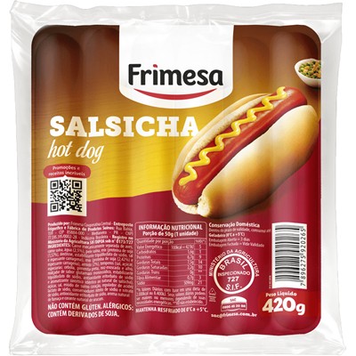 SALSICHA HOT DOG FRIMESA 420G
