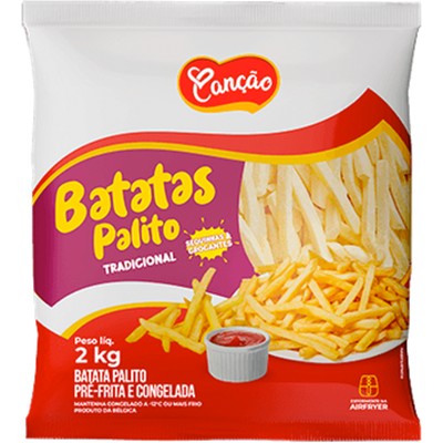 BATATA PALITO TRADICIONAL CONGELADA CANÇÃO 2KG