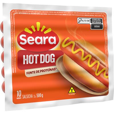 SALSICHA HOT-DOG SEARA 500G