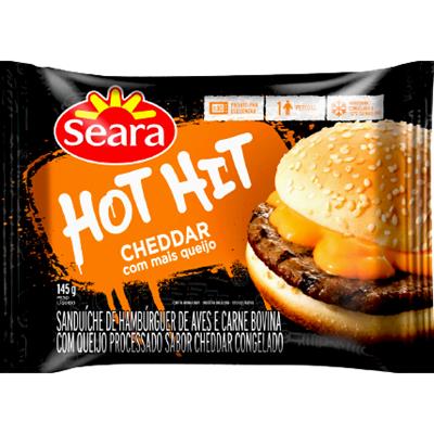 SANDUÍCHE HOT HIT SABOR CHEDDAR SEARA 145G
