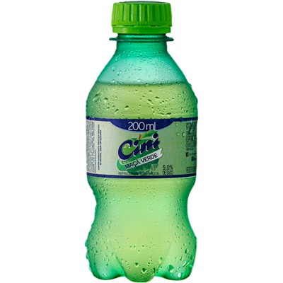 REFRIGERANTE SABOR MAÇÃ VERDE CINI 200ML