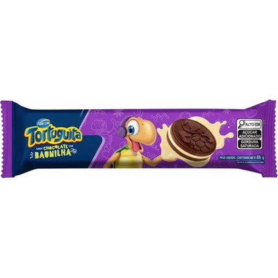 BISCOITO RECHEADO BAUNILHA TORTUGUITA ARCOR 86G