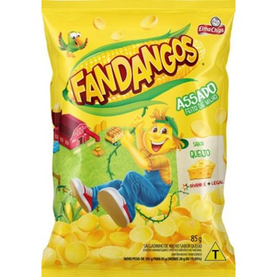 SALGADINHO ASSADO QUEIJO FANDANGOS ELMA CHIPS 85G