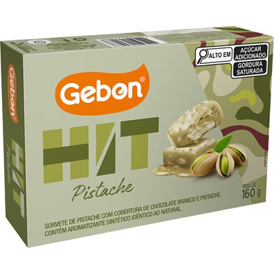 SORVETE SABOR PISTACHE HIT GEBON 160G