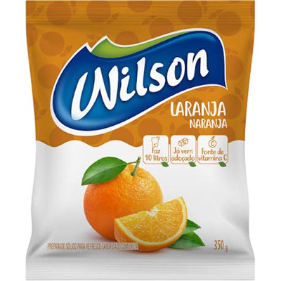 SUCO EM PÓ SABOR LARANJA WILSON 350G