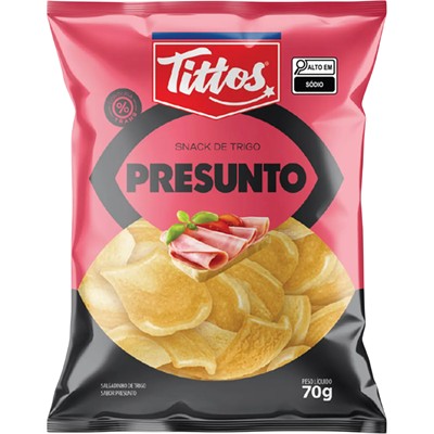 SALGADINHO SABOR PRESUNTO TITTOS 70G