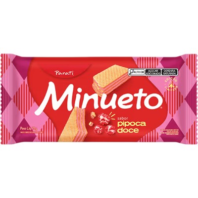BISCOITO WAFER SABOR PIPOCA DOCE PARATI 73G
