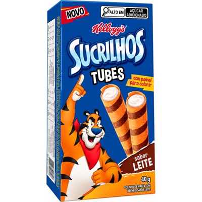 BISCOITO WAFER SUCRILHOS LEITE TUBES PARATI 40G