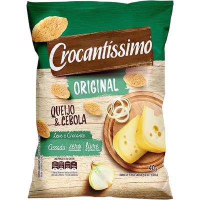 SNACK SABOR QUEIJO E CEBOLA CROCANTÍSSIMO 40G
