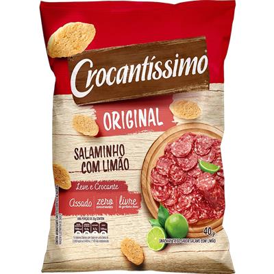 SNACK DE TRIGO SALAMINHO E LIMÃO CROCANTÍSSIMO 40G