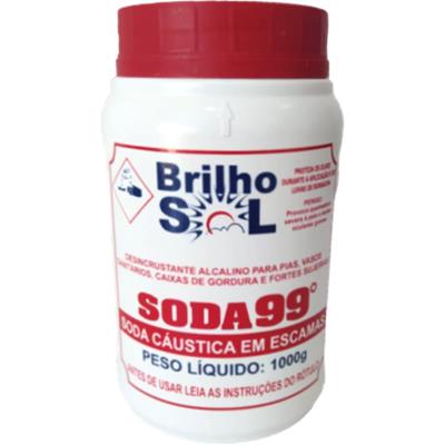 SODA CÁUSTICA 99° EM ESCAMAS BRILHO SOL 1KG