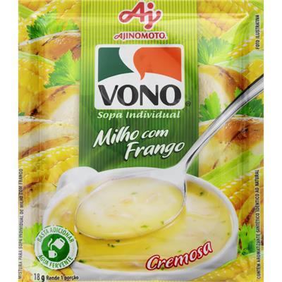 SOPA INDIVIDUAL SABOR MILHO COM FRANGO VONO 18G