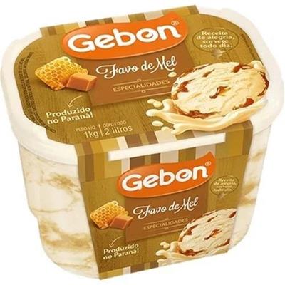 SORVETE ESPECIALIDADES SABOR FAVO DE MEL GEBON 2L