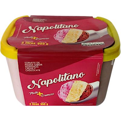 SORVETE SABOR NAPOLITANO SKIOBA 2L