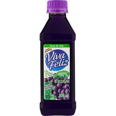 SUCO DE UVA INTEGRAL VIVA FELIZ 330ML
