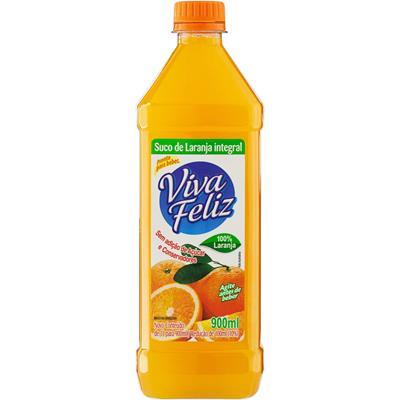SUCO INTEGRAL SABOR LARANJA VIVA FELIZ 900ML