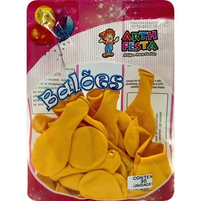 BALÃO AMARELO LISO ARTH FESTA 30UN