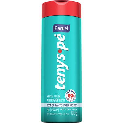 DESODORANTE PÓ PARA PÉS MENTA FRESH TENYS PÉ 100G