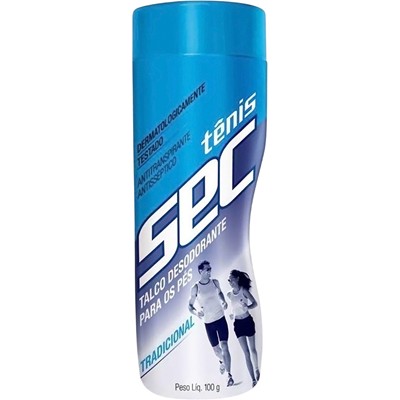 TALCO PARA OS PÉS TRADICIONAL TÊNIS SEC 100G