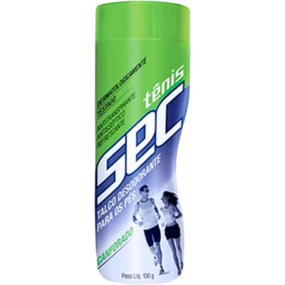 TALCO PARA OS PÉS CANFORADO TÊNIS SEC 100G