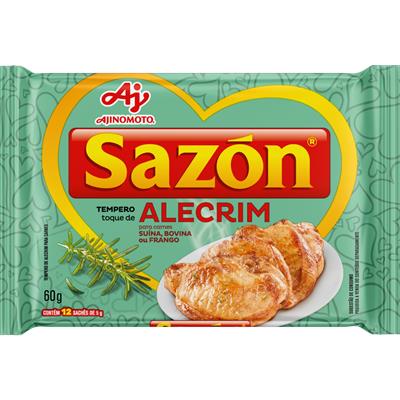 TEMPERO PARA CARNES COM TOQUE DE ALECRIM SAZÓN 60G