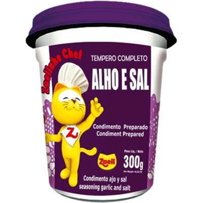 TEMPERO COMPLETO DE ALHO E SAL ZAELI 300G