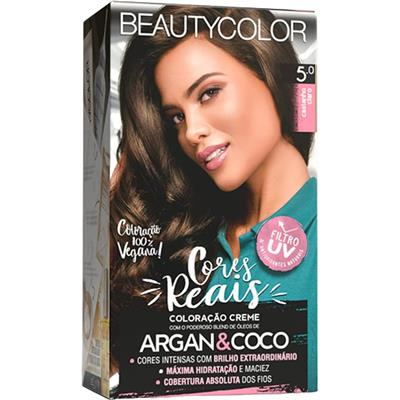 TINTA PARA CABELO CASTANHO CLARO 5.0 BEAUTYCOLOR