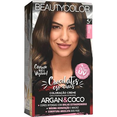 TINTA PARA CABELO CHOCOLATE CAFÉ 5.7 BEAUTYCOLOR