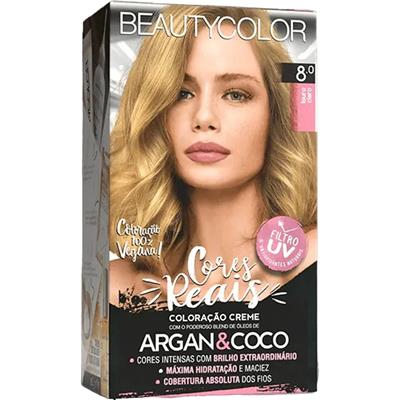 TINTA PARA CABELO LOURO CLARO 8.0 BEAUTYCOLOR