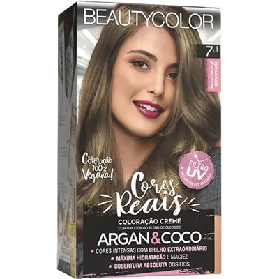 TINTA CABELO LOURO ACINZENTADO 7.1 BEAUTYCOLOR