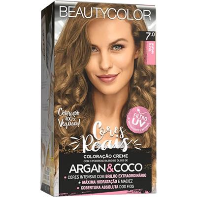 TINTA PARA CABELO LOURO NATURAL 7.0 BEAUTYCOLOR