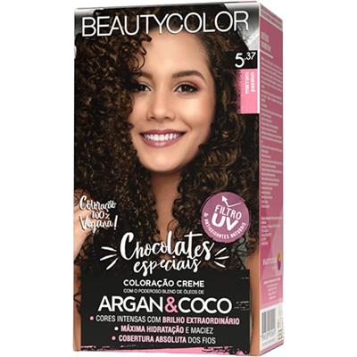 TINTA PARA CABELO MARROM PASSION 5.37 BEAUTYCOLOR