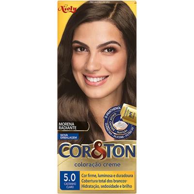 KIT COLORAÇÃO 5.0 CASTANHO CLARO COR&TON NIELY